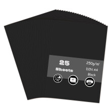 Black Card, A4 Card 250GSM Thick Card Stock