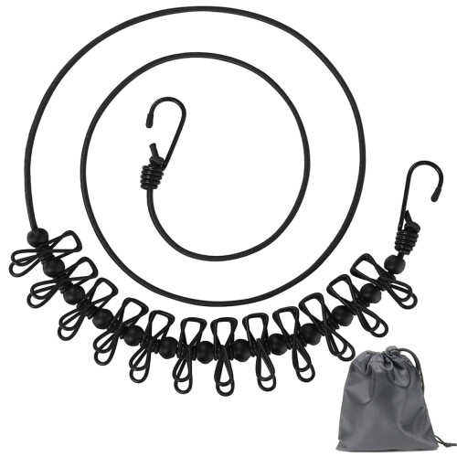 Portable Clothesline - Retractable Clothesline for Travel