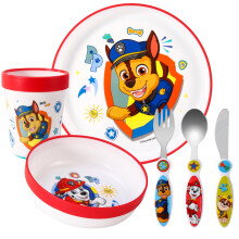 Paw Patrol Kids 6 Piece Reusable Dinner Set