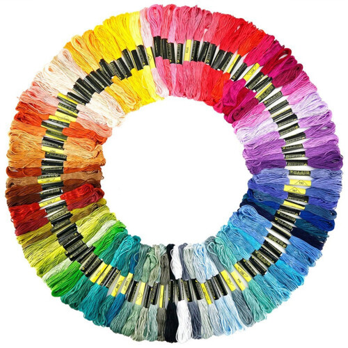 100 Colours Embroidery Threads 5m(6 Strand) - Cross Stitch Thread