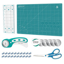 Rotary Cutter Set - Quilting Kit incl. 45mm Fabric Cutter