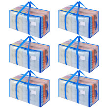 Dntorx 6 Pack 105L Moving Bags Large Storage Bags Heavy Duty Moving
