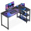 Coleshome L Shaped Gaming Desk for Small Space, 120x70 cm Black 1