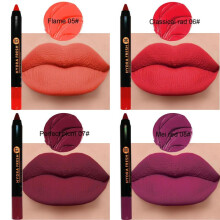 (Matches the image) Velvet Matte Lipstick Pen Lip Liner Pencil, Long-lasting High-Pigment Lip Gloss Non-stick Lip Glaze Lip Makeup for Women