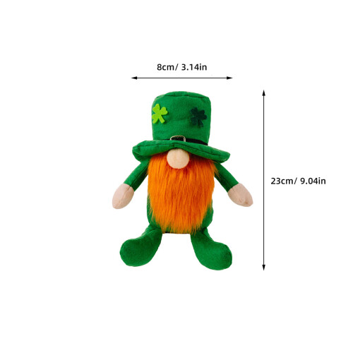 2Stk Plüsch Figur Grün, St Patrick's Tag Für Zuhause 1