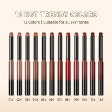 (Matches the image) Velvet Matte Lipstick Lip Gloss Non-stick Cup Easy To Color Nourishing Long Lasting Lipstick Pen Lip Makeup Gift for Women