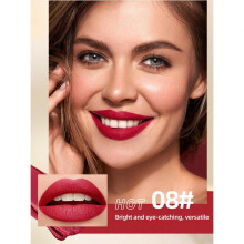 (Matches the image) Velvet Matte Lipstick Lip Gloss Non-stick Cup Easy To Color Nourishing Long Lasting Lipstick Pen Lip Makeup Gift for Women