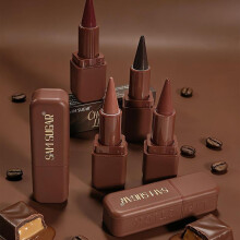 (Matches the image) Chocolate Matte Lipstick, 6 Colors Long-Lasting Waterproof Lip Stick, Smooth Velvet Lip Tint for Daily & Party Makeup