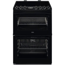 AEG 6000 SurroundCook CIX6540ACB 60cm Double Oven Electric Cooker with