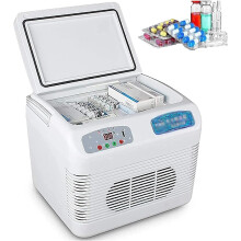 Mini Fridge Insulin Fridge, Medicine Cooler Reefer Container, Interferon Insulin Pen Storage, 2-8 Degrees Medicine Incubator, Car Small Refrigerator