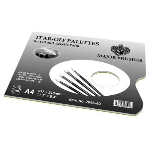 Tear Off Palette - 40 A4 Disposable Palette Sheets
