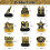 Luvart 80th Birthday Decorations - 9pcs Black and Gold Table Decoratio 2