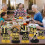 Luvart 80th Birthday Decorations - 9pcs Black and Gold Table Decoratio 6