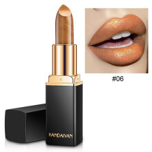 (Matches the image) 9 Colors Gliter Lipstick Mermaid Ji Shiny Pearlescent Warm Lipstick Highly Pigmented Lipstick Lip Gloss