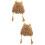 2Stk Plüsch Löwenkopfmütze Beige Kostüm Tierkopf Accessoire 6