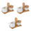 3Sets Stilvolle Keramik Und Zuckerdose Mit Holzplatte 4