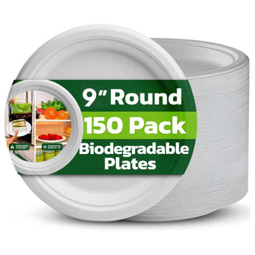 Ask Packaging Strong Paper Plates (9 Inch