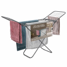 CUQOO Premium Foldable Clothes Airer | 22 Bar Drying Clothes Rack Indoor