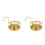 2Stk Metall Tee Bruscher Mit Netzfilter, Goldener Lotus Steeper 7