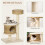 Árvore para gatos de vime com caverna e brinquedo de bola para gatos pequenos. 5