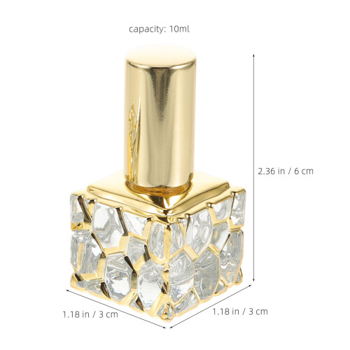 4Stk Wiederbefüllbare Sprühflasche Gold Feiner 1