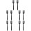 10Stk Schwarze Silikon Gabel Ergonomisch Für 5