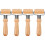 4Stk Reusable Holz Teig Roller Pin Ergonomisch Khaki 3