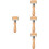 4Stk Reusable Holz Teig Roller Pin Ergonomisch Khaki 5