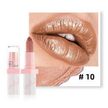 (Matches the image) Metallic Pearl Lip Gloss Shimmer Liquid Lipstick Long Lasting Waterproof Shiny Diamond Lip Glaze 10 Colors