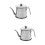 2Sets Fettfilter Topf Küchenöl Recycling Silber 6