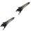 2Stk Damen Spitzenhandschuhe Elbogen Fingerlos 2
