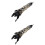 2Stk Damen Spitzenhandschuhe Elbogen Fingerlos 4