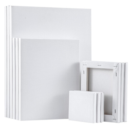 12-Pack Stretched Canvas Set - 18x24 - 25x30
