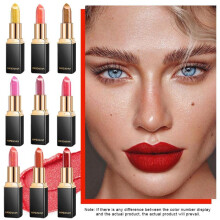 (Matches the image) 9 Colors Gliter Lipstick Mermaid Ji Shiny Pearlescent Warm Lipstick Highly Pigmented Lipstick Lip Gloss