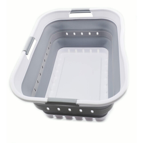 SAMMART 42L Collapsible Plastic Laundry Basket