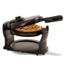 BELLA Classic Rotating Belgian Waffle Maker with Nonstick Plates, Removable Drip Tray, Adjustable Browning Control and Cool Touch Handles, 1000 Watt,