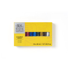 Winsor and Newton Galeria Acrylic Paint Set of 10 Colours in 20 ml