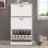 Blisswood White 3 Drawer Shoe Cabinet Cupboard 3