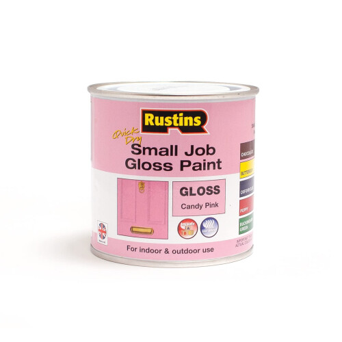 Rustins RUSTINS Small Job Gloss Paint Candy Pink 250ml