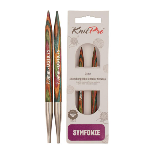 KnitPro Symfonie Interchangeable Circular Needles 5" (13cm) | 7.00mm