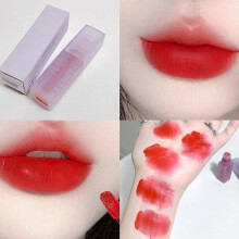 (Matches the image) Velvet Mousse Lipgloss With Purple Tube Long Lasting Waterproof Lip Makeup Cosmetics Liquid Lipsticks