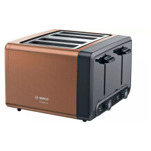 Bosch DesignLine Plus TAT4P449GB 4 Slot Stainless Steel Toaster with