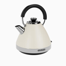 Morphy Richards Venture Cream Pyramid Kettle - 1.5L - 3kW - Rapid Boil