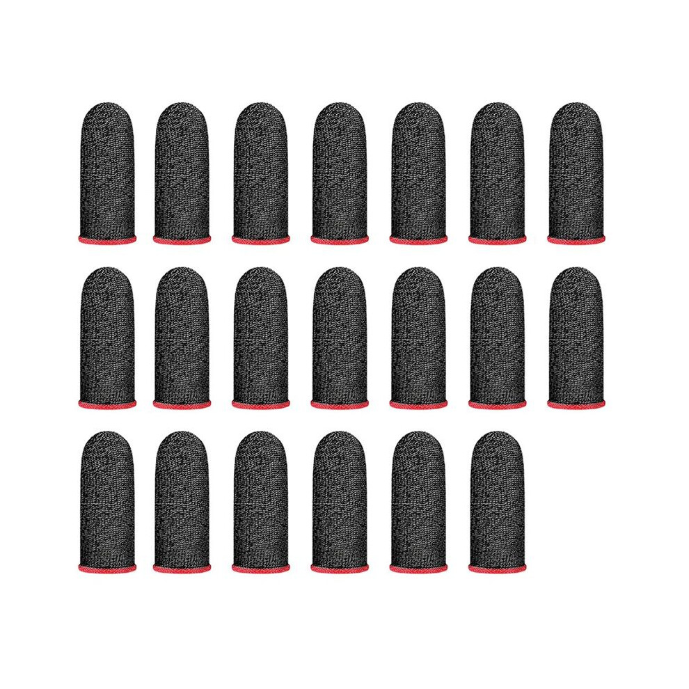 20Pcs Gaming Finger Cover Sweatproof Mobile Finger Glove Anti-Slip Gaming Finger Sleeve Gamer Thumb Protector 4712693113450