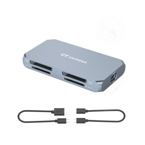 10Gbps High-Speed 4-in-1 CFexpress TypeB/XQD/SD4.0 Card Reader for  Cameras