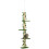 Albero gioco per gatti regolabile in altezza, da soffitto, colore verde. 1