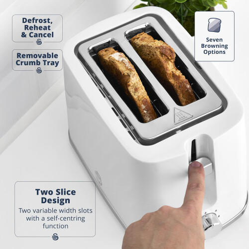 Swan Swan Windsor Kitchen Set - 1.7L Fast Boil Kettle & 2 Slice Toaster 2