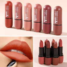 (Matches the image) Lipstick Waterproof Non-stick Cup Smudge-resistant Non-caked Anti-fade Matte Texture Long Duration Velvet Lipstick Cosmetic Supply
