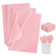 RIBBOOO 100 Sheets Pink Tissue Paper 50cm X 30cm Large Wrapping Paper