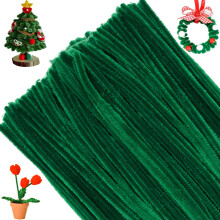 G2PLUS Dark Green Pipe Cleaners for Craft